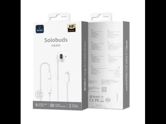 Wiwu EB306 Solobuds Lightning Earphone (2)