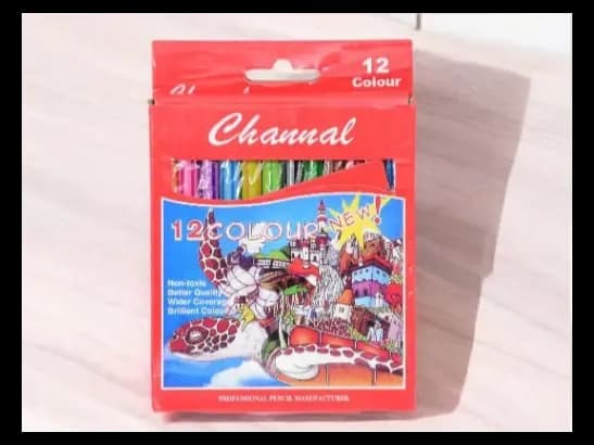 Color Pencils Set - 12 color pencils available (4)