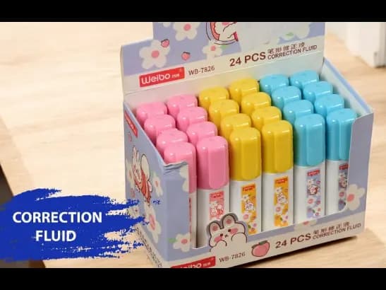 Correction Fluid Portable Compact Transparent For Student