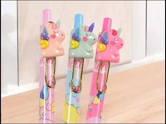 Cute Unicorn Mechanical Pencils For Writing -  3 pcs pack
