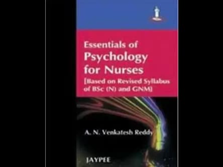 Essential of Psychology for Nurses by A.N.Venkatesh Reddy