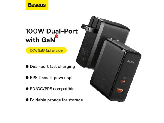 Baseus GaN5 Pro 100W C U Fast Charger (4)