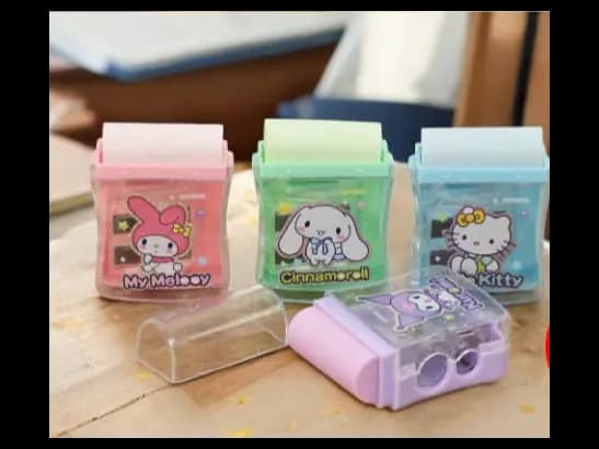 Cute Pencil 2 size sharpener for kid's stationary