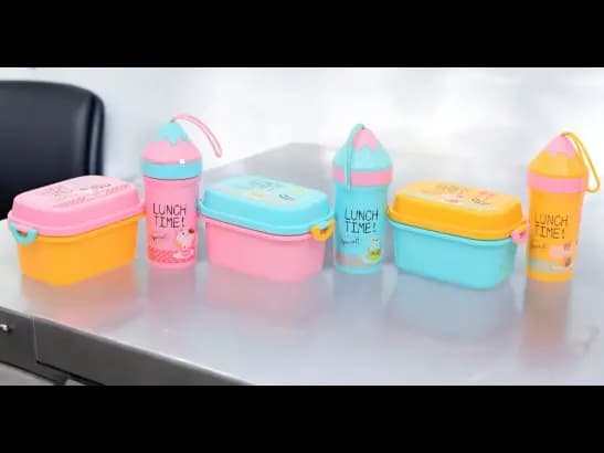 Children's School Lunch Box Kit for Boys and Girls