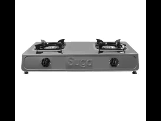 SUGA GAS COOKER - STAINLESS STEEL - SQURE TRIVET 2burner (2B-GS2000