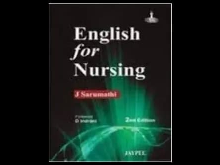 English for Nursing 2nd Edition by J.Sarumathi