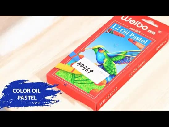 Color oil pastels - 12 color pastels