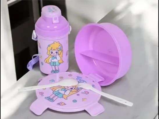 Children's School Lunch Box Kit for Boys and Girls (4)
