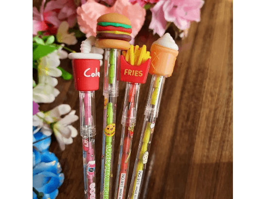 Cute Food Pencil  for Kids  - 4 Pcs
