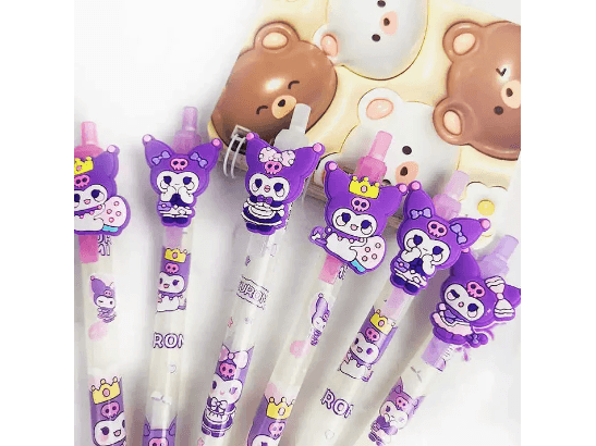 Kuromi Mechanical Pencil For Writing - 4 pcs pack (2)