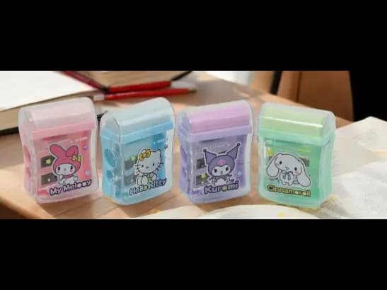 Cute Pencil 2 size sharpener for kid's stationary (2)