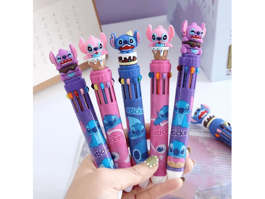 Disney Stitch Ballpoint Pen Cartoon 10 Colors pen (2)