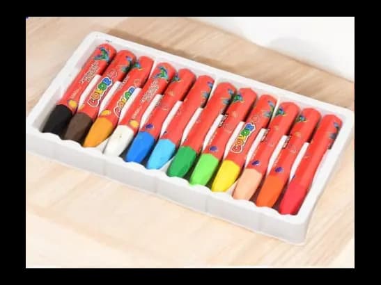 Color oil pastels - 12 color pastels (2)