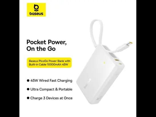 Baseus PicoGo 45W 10000mAh Digital Display Power Bank  with 1 Year Warranty (5)