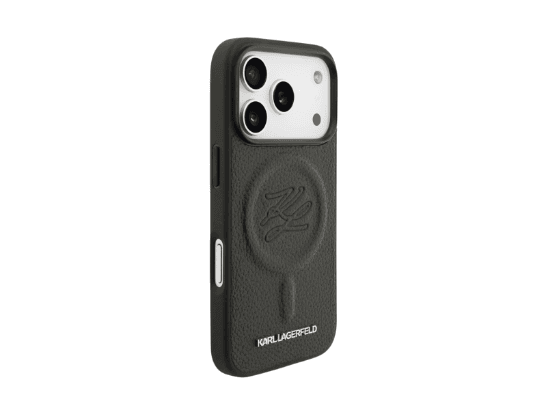 Karl Lagerfeld Magsafe PU Initial Deboosed Case for iPhone 17 Pro – Black (2)