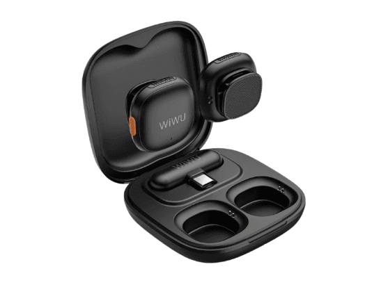 WiWU Wi-WM006 AI Duo Wireless Microphone Type-C – Black with 6 Month Warranty (5)