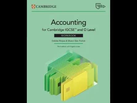 Cambridge IGCSE and O Level Accounting Workbook with Digital Access 2 Years : 3rd Edition by Debbie Malpas,Sharon Puttick