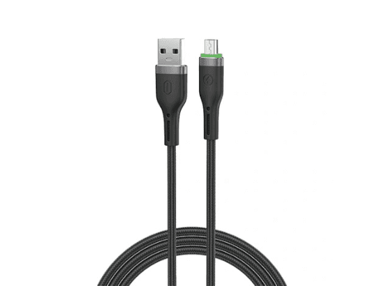 WiWU Wi-C066 Oringlink USB-A to Micro Cable – Black with 6 months warranty
