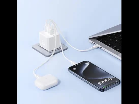 Baseus Palm Fast Charger 2C U 65W UK Moon White - P1011160D213-01 (6)