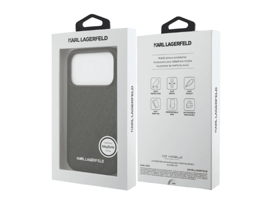Karl Lagerfeld Magsafe PU Full Wraped Case for iPhone 17 Pro Max – Black (5)