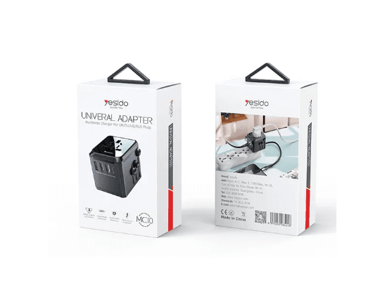 Yesido MC10 Universal Travel Adapter 3 USB 1 USB-C Port (6)