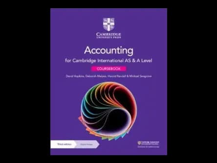 Cambridge International AS and A Level Accounting Coursebook with Digital Access : 2 Years : 3rd Edition by David Hopkins,Deborah Malpas,Harold Randall,Michael Seagrove