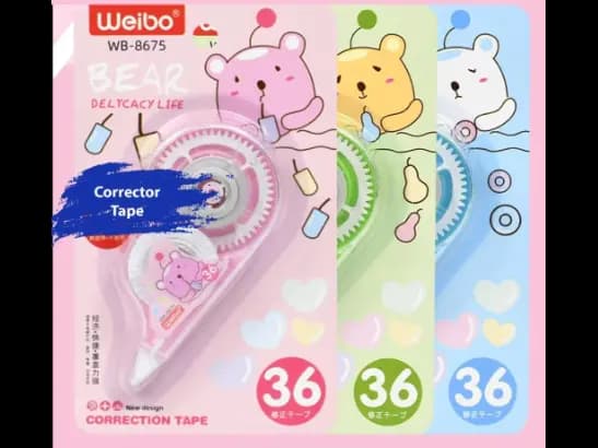 Correction Tape Portable Compact Transparent For Student