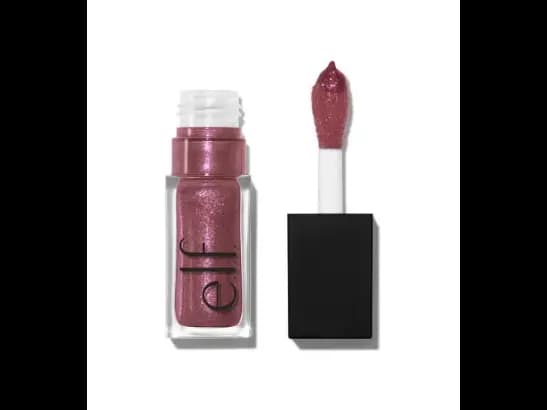 E.L.F cosmetic glow reviver lip oil glimmer , high-shine finish , 7.6 ml - Divine Wine - Imported from Canada