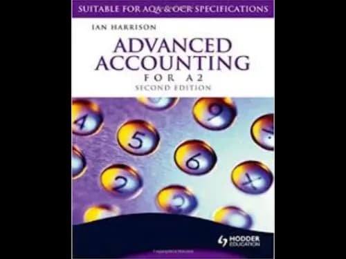 Advanced Accounting for A2 : 2nd Edition by Ian Harrison
