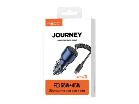 Recci RCC-N22 PD 65W Journey Car Charger with 6 Month Warranty (4)