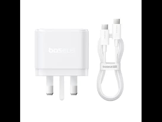 Baseus Palm Fast Charger 2C+U 65W UK Moon White - P1011160D213-01