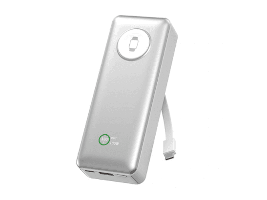 WiWU Wi-P023 Elite 100W 20000mAh Power Bank – Silver with 12 Month Warranty