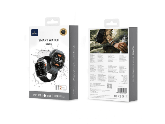 WiWU SW05 Smartwatch – Silver / Tarnish with 6 Month Warranty (7)