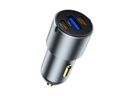 WiWU Wi-CC032 Nano Pro 60W PD Fast Car Charger – USB & Dual Type-C with 6 Month Warranty (4)