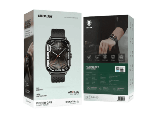 Greenlion GL-SWA45 Finder GPS Amoled Smartwatch – GNDRGPSWBK with 6 Month Warranty (Display Excluded) (3)