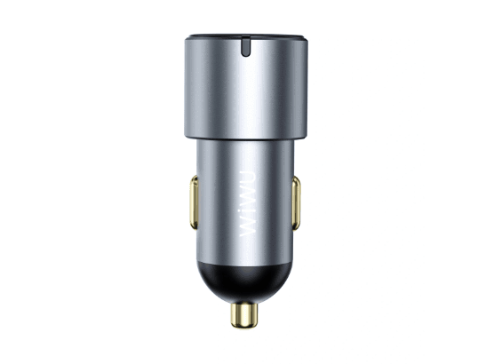 WiWU Wi-CC032 Nano Pro 60W PD Fast Car Charger – USB & Dual Type-C with 6 Month Warranty (3)