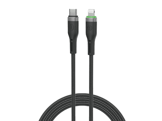 WiWU Wi-C070 Oringlink Type-C to Lightning 27W PD Cable 1M – Black with 6 months warranty