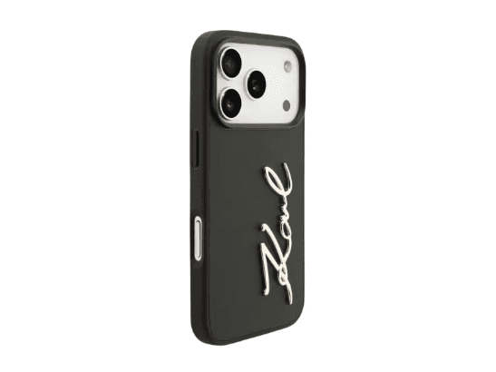 Karl Lagerfeld Magsafe PU Script Logo Case for iPhone 17 Pro – Black (2)