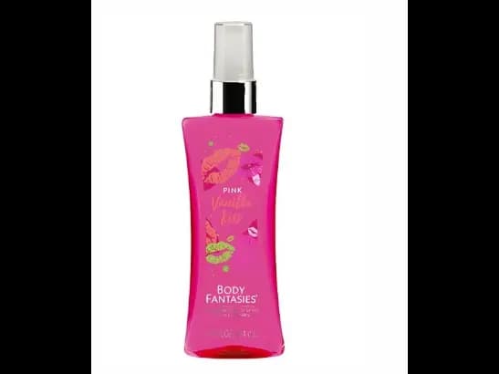 Body Fantasies pink vanilla kiss fragrance body spray , 94 ml - Imported from Canada