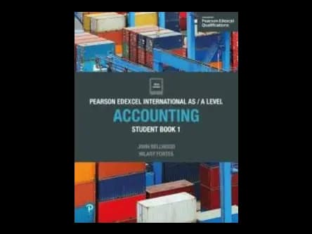 Edexcel International AS A Level Accounting Student Book 1 by John Bellwood,Hilary Fortes