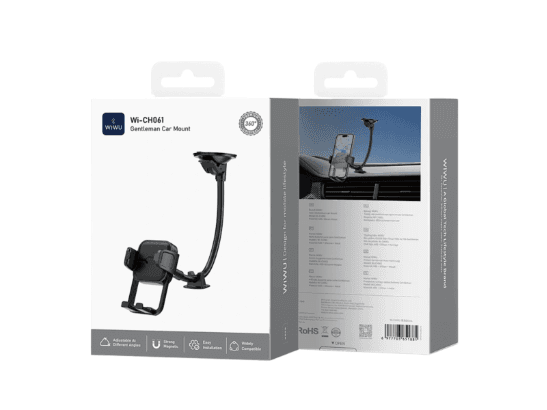 WiWU Wi-CH061 Gentleman Car Mount – Black (4)