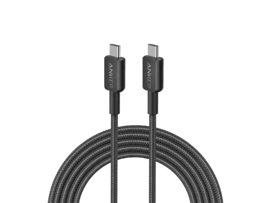 Anker 322 Braided Type-C to Type-C 1m Cable – A81F5H11 – Black