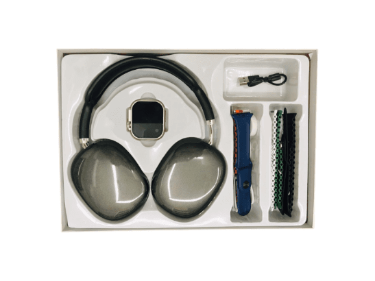 P9 Ultra 2 Headphone and Smartwatch with 7 Straps with Checking Warranty (3)