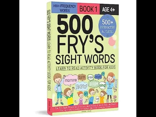 500 Frys Sight Words: Learn To Read Activity Book For Kids