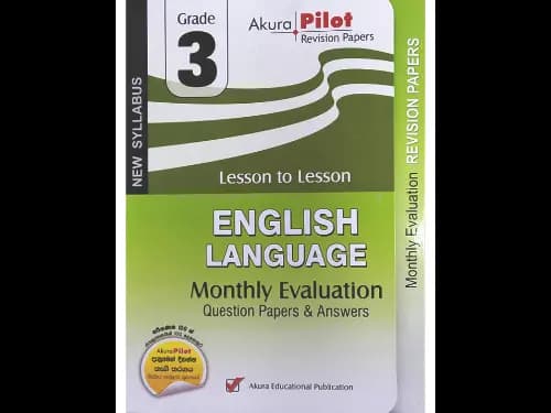 English Language Grade 3 : Monthly Evaluation Papers