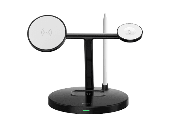 Wiwu WI-W032 Magnetic 4 In 1 Wireless Charger Black - 06 Month Warranty (2)