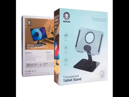 GREEN LION TRANSPARENT 360 TABLET STAND