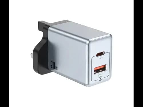 GREEN LION USB+PD 20W PREMIUM UK PLUG DUAL PORT