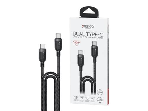 Yesido CA192 60W Dual Type-C 2M Cable (2)