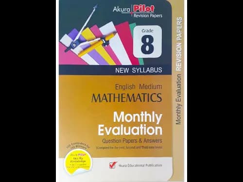Akura Grade 9 Mathematics Monthly Evaluation Question Papers Answers